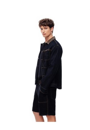Bermuda Regular índigo Oscuro Hombre Azul