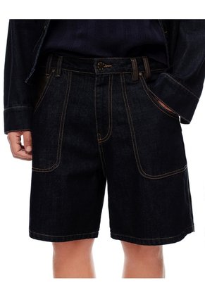 Bermuda Regular índigo Oscuro Hombre Azul