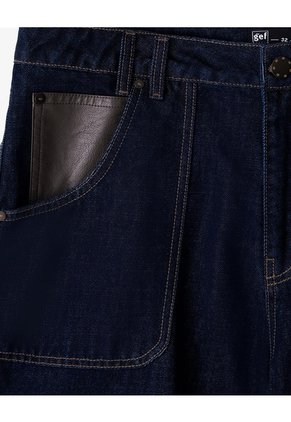 Bermuda Regular índigo Oscuro Hombre Azul