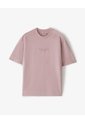 Camiseta Oversize Algodón Palo Rosa Estampada Hombre Rosa Claro de Gef
