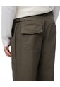 Pantalón Cargo Recto Algodón Verde Hombre Cafe de Gef
