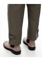 Pantalón Cargo Recto Algodón Verde Hombre Cafe de Gef