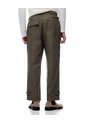 Pantalón Cargo Recto Algodón Verde Hombre Cafe de Gef