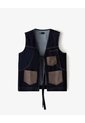 Chaleco Denim Anudado índigo Oscuro Mujer Azul de Gef