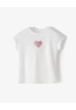 Camiseta Regular Manga Corta Blanca Niña Blanco de Gef