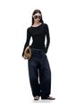 Camibuzo Slim Algodón Negra Mujer Negro de Gef
