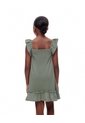 Vestido Corto Algodón Verde Niña Verde de Gef