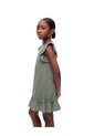 Vestido Corto Algodón Verde Niña Verde de Gef