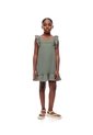 Vestido Corto Algodón Verde Niña Verde de Gef