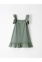 Vestido Corto Algodón Verde Niña Verde de Gef