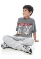 Camiseta Regular Manga Corta Gris Gris de Gef