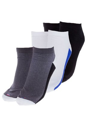 Trio Calcetines Blanco-Negro-Gris-Azul gef