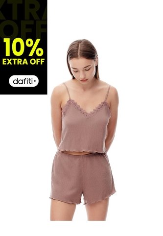 Short De Pijama Café Mujer Cafe Gef