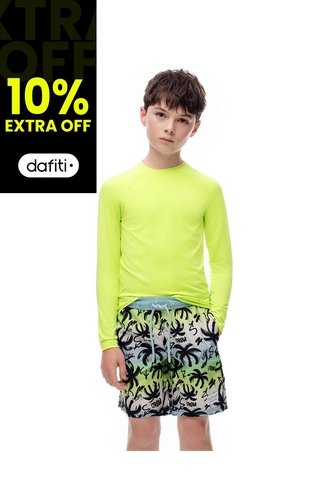 Pantaloneta De Baño Estampada Niño Azul Gef