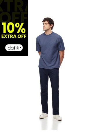 Pantalón Chino Regular Azul Hombre Azul Gef