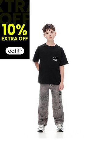 Jean Cargo Gris Niño Azul Gef