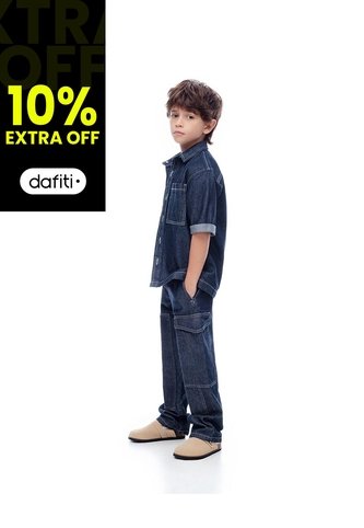 Jean Baggy índigo Oscuro Niño Azul Oscuro Gef