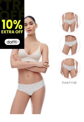 Panty Cachetero Invisible X3unds Surtido Mujer Multicolor Gef