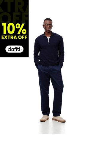 Pantalón Chino Algodón Azul Hombre Azul Gef