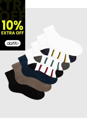 Medias Niño Tobillera Pack X7 Surtido Multicolor Gef