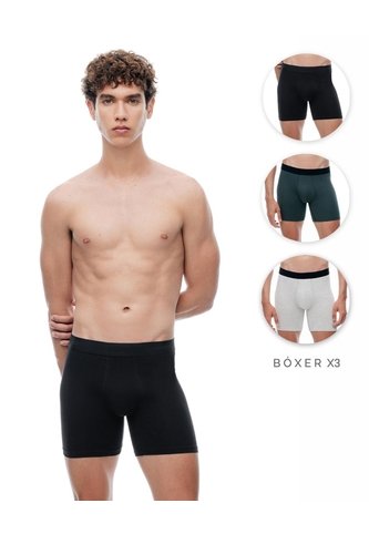 3 Bóxers Medio Surtido Hombre Multicolor Gef