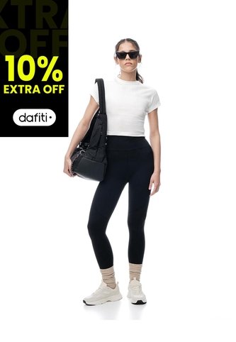 Legging Deportivo Seamless Negro Mujer Negro Gef