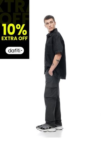 Pantalón Cargo Regular Liviano Gris Hombre Gris Gef