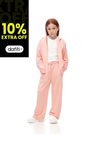 Pantalón Holgado Tiro Medio Naranja Niña Naranja Gef