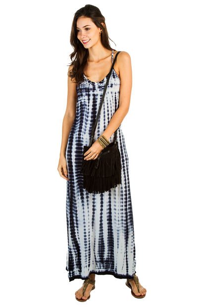 Vestido Azul Oscuro-Blanco gef - Compra Ahora | Dafiti Colombia
