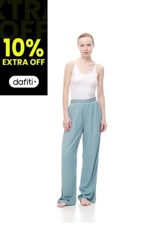 Pantalón De Pijama Azul Mujer Verde Gef