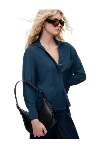 Camisa Regular Azul Mujer Azul Gef