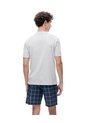 Pijama Relaxed Manga Corta Azul Cuadros Hombre Azul de Gef