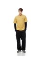 Camiseta Regular Algodón Estampada Hombre Amarillo de Gef