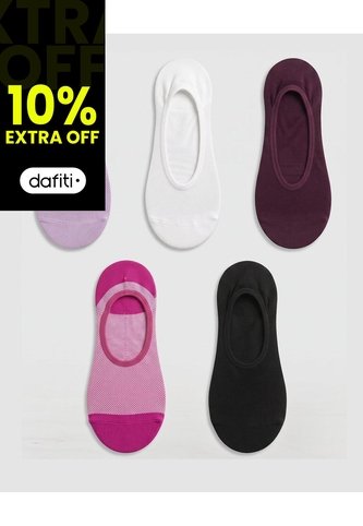 5 Pares De Medias Baletas Surtido Mujer Gef