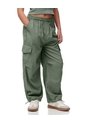 Jogger Cargo Tiro Medio Verde Niña Verde de Gef
