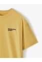 Camiseta Regular Algodón Estampada Hombre Amarillo de Gef