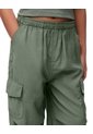 Jogger Cargo Tiro Medio Verde Niña Verde de Gef