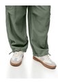 Jogger Cargo Tiro Medio Verde Niña Verde de Gef
