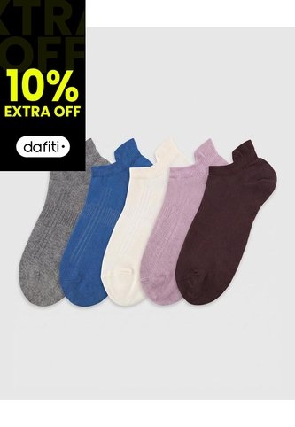 5 Pares De Medias Tobilleras Surtido Mujer Gef