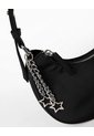 Bolso Tipo Baguette Negro Niña de Gef