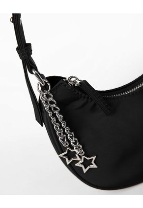Bolso Tipo Baguette Negro Niña