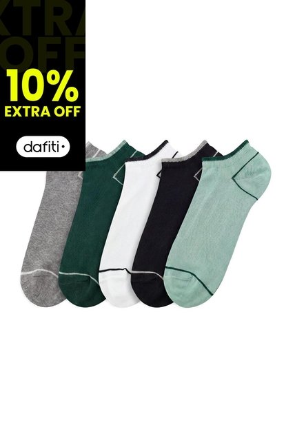 5 Pares De Medias Tobilleras Surtido Mujer