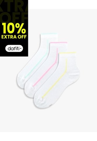 Medias Mujer Tobillera Pack X3 Surtido Gef