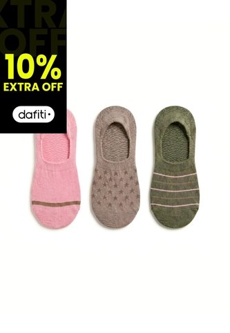 3 Pares De Medias Baletas Surtido Mujer Gef
