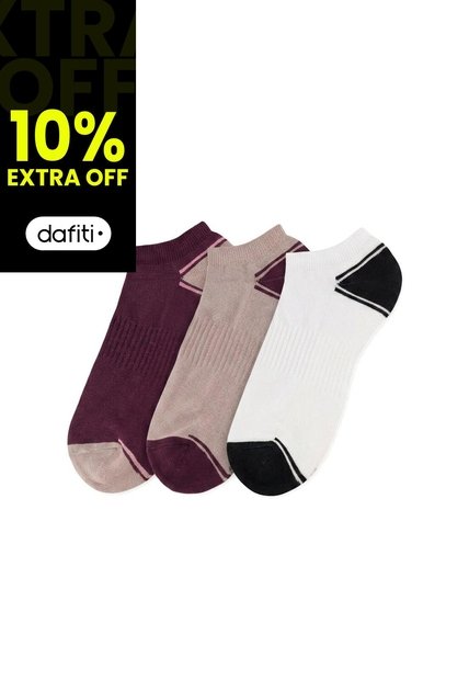 3 Pares De Medias Tobilleras Surtido Hombre