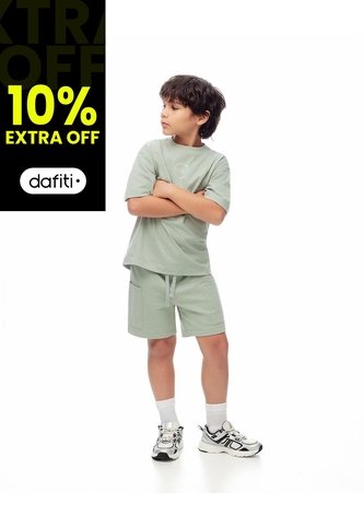 Conjunto Camiseta + Bermuda Verde Niño Verde Gef