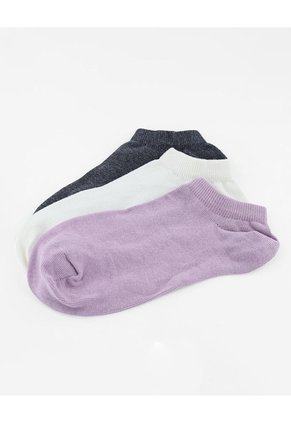 Medias Mujer Tobillera Corta Pack X3 Surtido