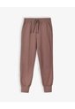 Jogger Tiro Medio Algodón Café Mujer Cafe de Gef