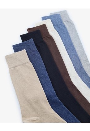 Medias Hombre Largas Algodón Pack X7 Surtido