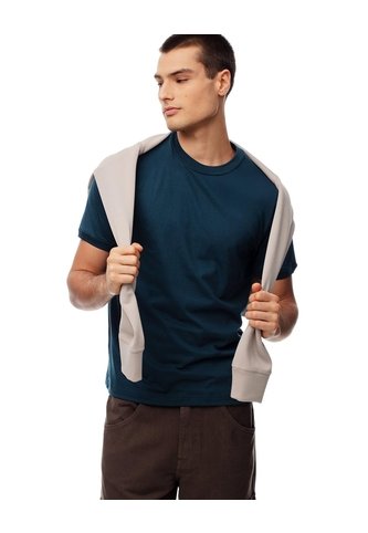 Camiseta Regular Algodón Azul Hombre Azul Gef